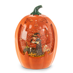 Brewing Witch Lighted Water Pumpkin 8.5