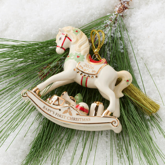 Baby's 1st Vintage Rocking Horse 2026 Lenox Ornament, 3.5
