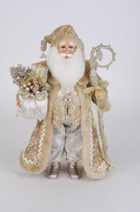 Karen Didion Lighted Touch of Gold Santa, 16