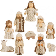 Knit Nativity 10 Piece Set 2.5