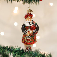 Highland Santa Glass Ornament by Old World Christmas