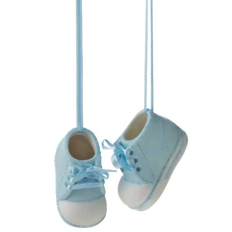 Baby's First Boy Booties Ornament, 2.5"