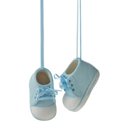 Baby's First Boy Booties Ornament, 2.5