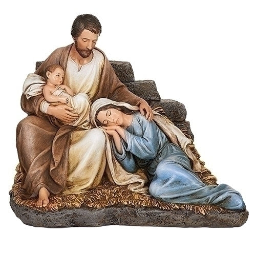 SLEEPING MARY W/BABY JESUS & JOSEPH FIGURE, 6.7" H