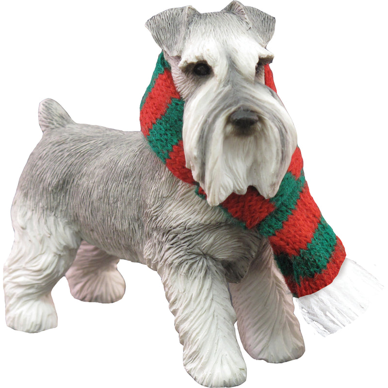 Sandicast Schnauzer Gray Dog Ornament