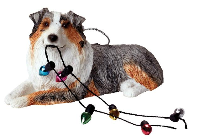 Australian Sheperd Dog Ornament