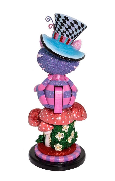 Hollywood Cheshire Cat Nutcracker from Alice and Wonderland collection, 15"