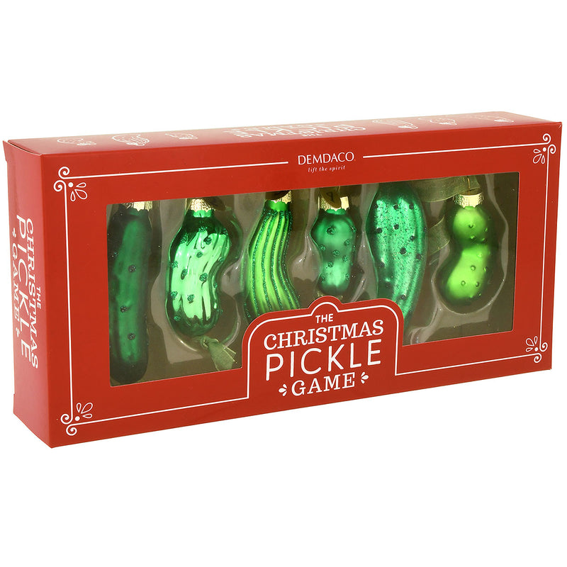 pickle Ornament Games, set of 6