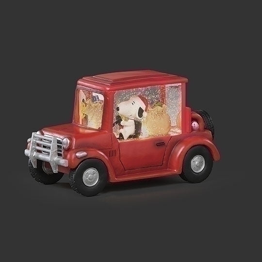 Snoopy Lighted Swirling Glitter ATV, 10"