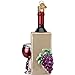 Napa Valley Wine Bottle and Wine Glass Ornament, 4 3/4"