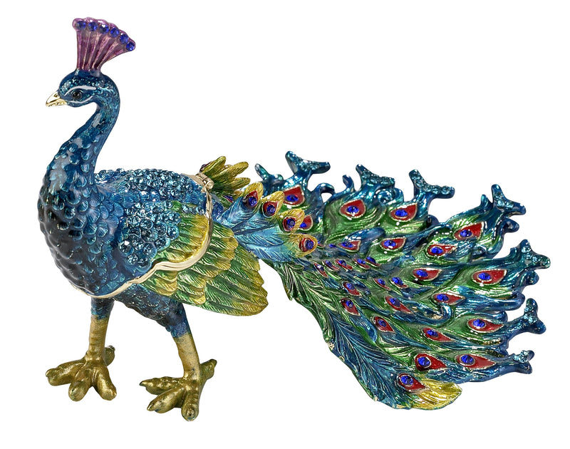 Peacock Large Box, 7"