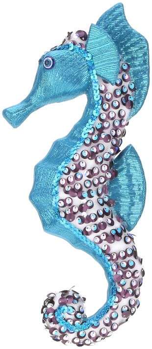 Glitter Seahorse Ornament by Mark Roberts, 12"