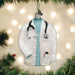 Doctor's Coat Glass Ornament by Old World Christmas