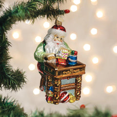 Workshop Santa by Old World Christmas, 5.5