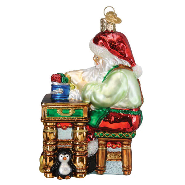 Workshop Santa by Old World Christmas, 5.5"