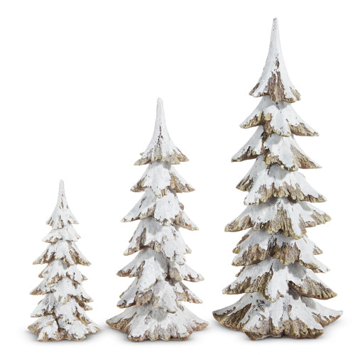 Snowed on Christmas Tree Set of 3, 11.5"