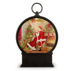 MRS. Claus Kissing Santa Lighted Water Lantern, 9