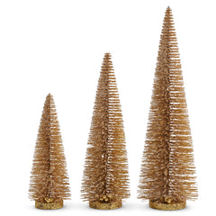 Bottle Brush Tree Gold color, 17.75