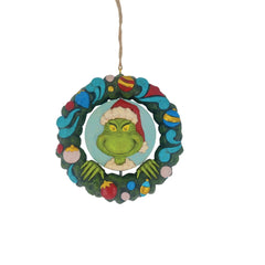 Grinch in a Wreath Naughty/Nice 4.25