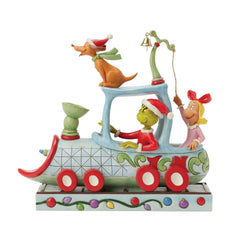 Jim Shore Grinch, Max, Cindy on Train, 9.12