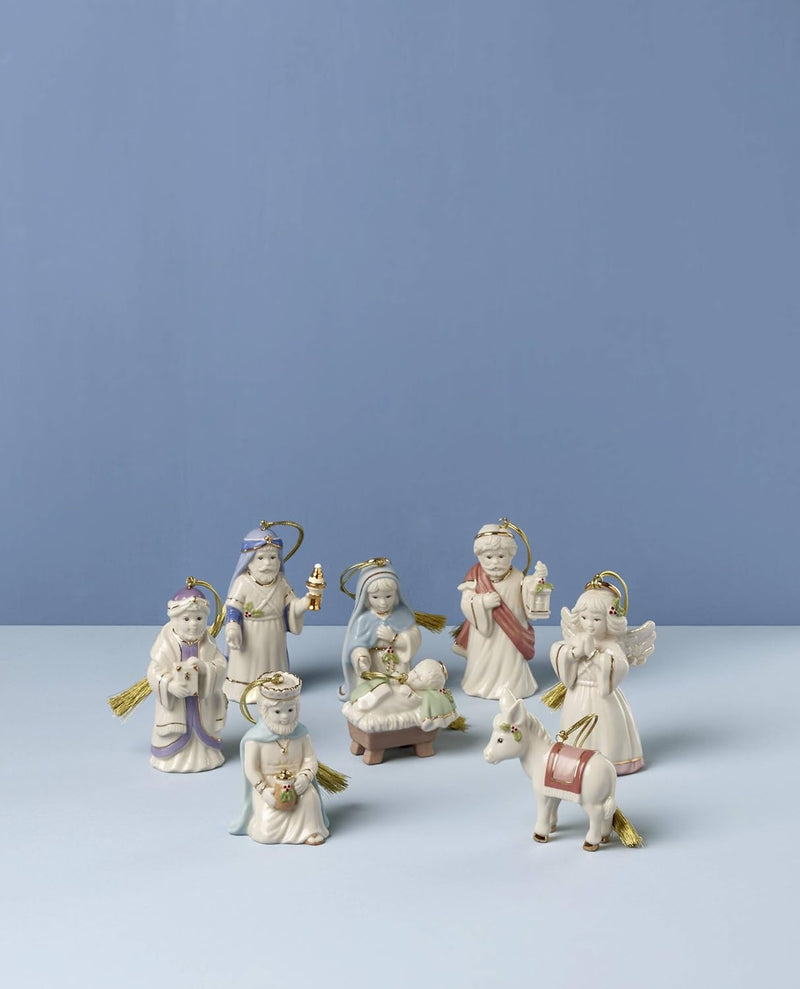 Lenox First Blessings Nativity 8 Piece Set, 4"