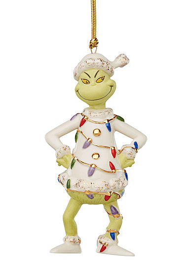 Lenox Grinch With All The Gifts Ornament 2023, 4"