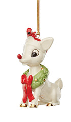 Rudolph and Cardinal Friend Ornament 2023 by Lenox, 4