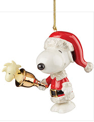 Lenox 2023 Snoopy Under The Mistletoe Ornament, 3.75