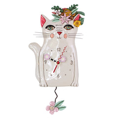 Allen Designs Pretty Kitty Cat Clock, 14
