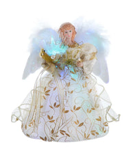 Angel Treetop in white and Gold with Color Changing LED Lights, 12