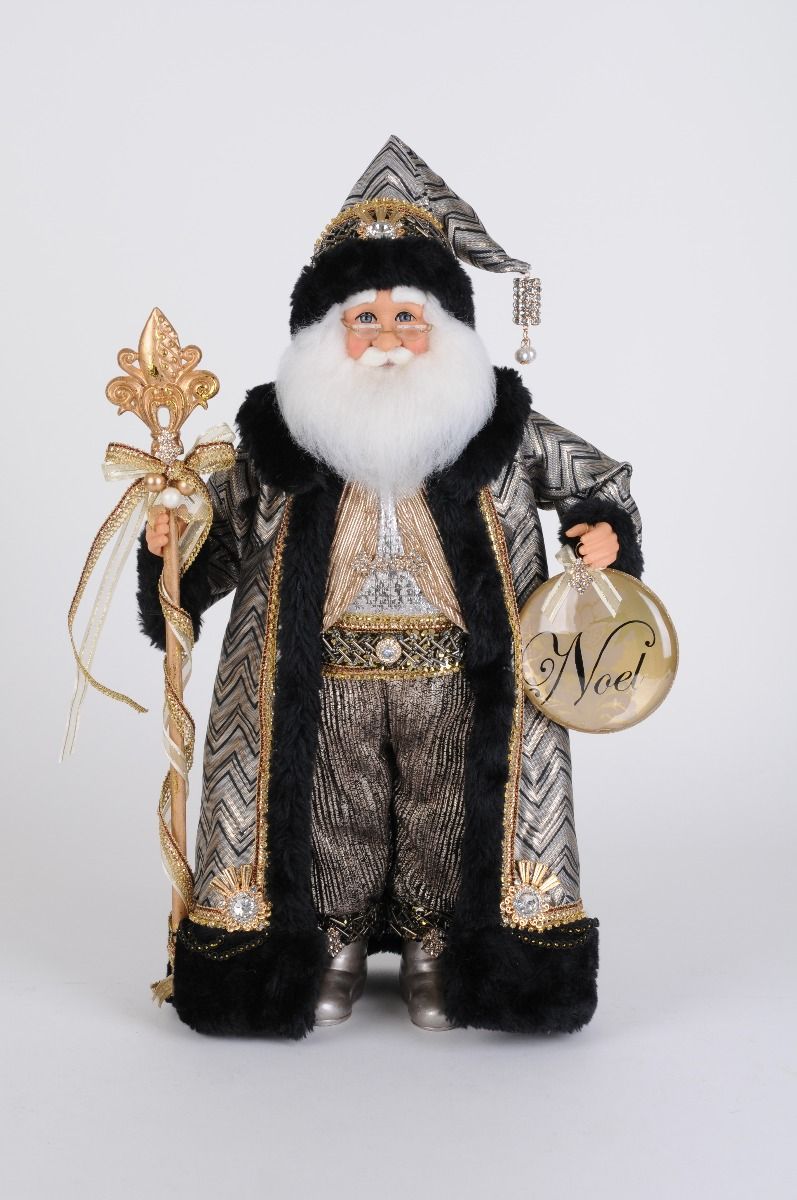 Silver and Gold Noel Santa, 18'
