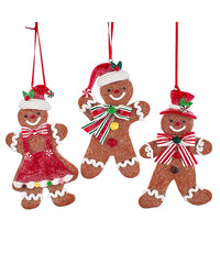 Gingerbread Girl and Boy  Ornament, 5