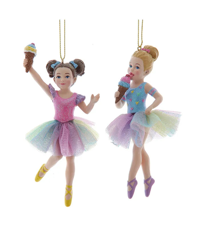 Ice Cream Girl Ornament, 5.25"