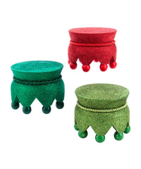 Hollywood Nutcrackers, Glittered Nutcracker Bases, 3 Colors, 5