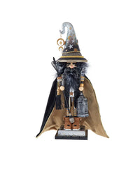 Hollywood Black and Gold Wizard Nutcracker, 18