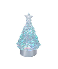 Lighted LED Tree With Swirling Glitter, 9