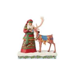 Jim Shore Santa My Deer Helper, 8.6