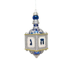Hanukkah Dreidel GlassOrnament, 5