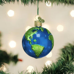 Planet Earth Globe Glass Ornament by Old World Christmas