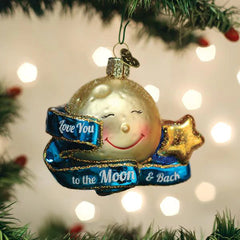 Love You to the Moon and Back Ornament by Old World Christmas, 3.5