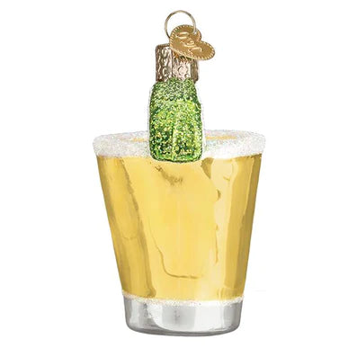 Tequila shot Glass Ornament by Old World Christmas, 3"