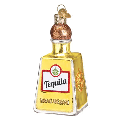 Tequila Bottle Glass Ornament by Old World Christmas, 3.75"