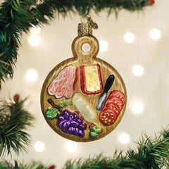 Charcuterie Board Glass Ornament By Old World Christmas, 4.25
