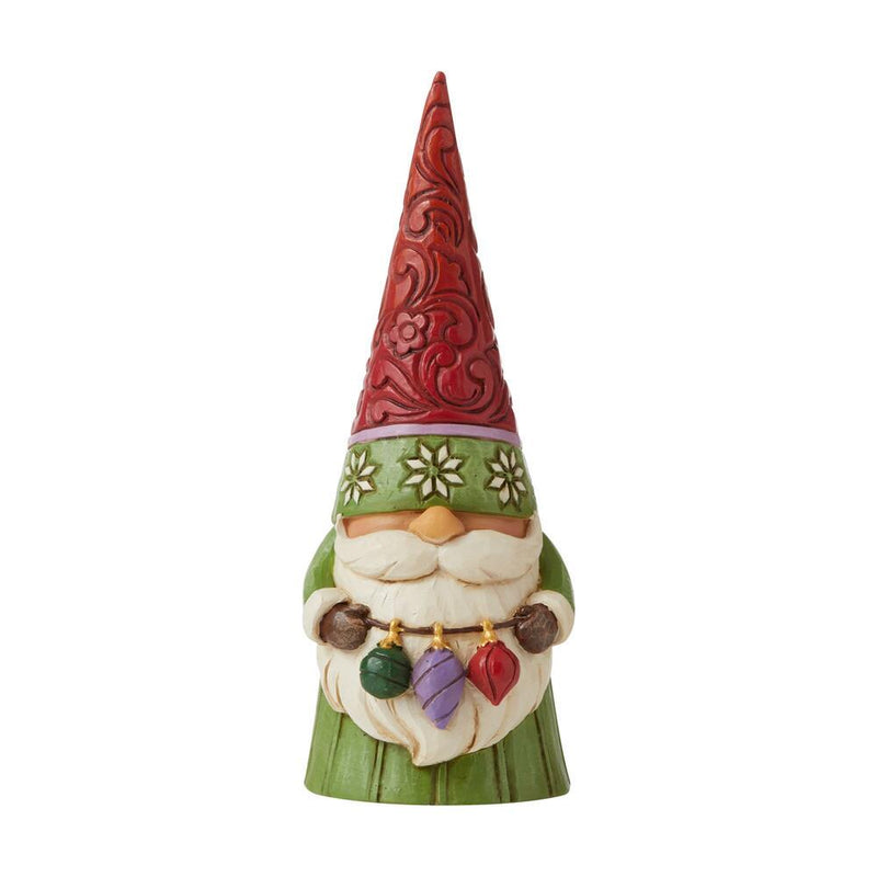 Jim Shore Christmas Gnome with Ornaments Figurine, 5.5"