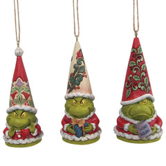 Grinch Gnome by Jim Shore- Set of 3 Ornaments
