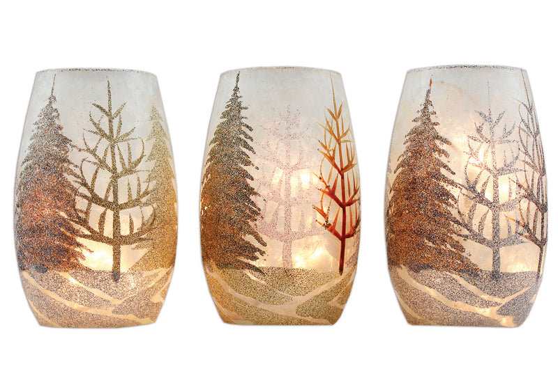 Stony Creek Glass Lighted Vase 5.25"