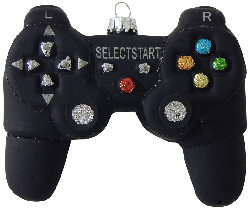 Black Video Game Controller Ornament