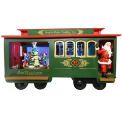 Musical Cable Car W/Santa by Roman Inc.