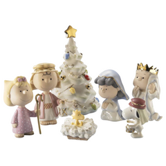 The Lenox Peanuts Christmas Pageant Nativity Set of 7