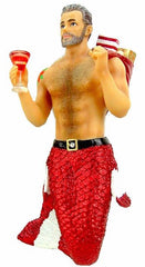 December Diamonds Santa Daddy Merman Ornament